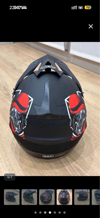 Casco bici patinete enduro