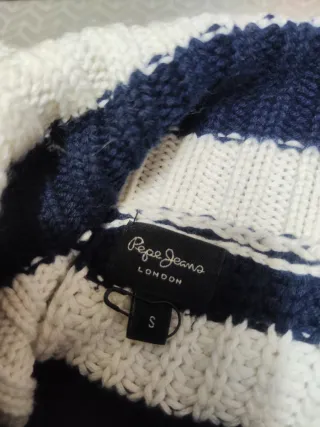 Jersey Pepe Jeans Rayas Azul Marino y Blanco