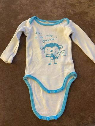 Lote 6 bodies bebé manga larga talla 62