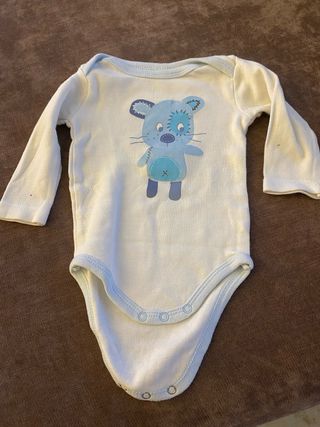 Lote 6 bodies bebé manga larga talla 62