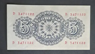 Billete 5 Pesetas España Banco de España