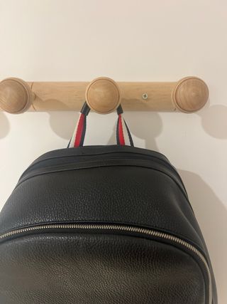 Mochila piel Tommy Hilfiger Negra