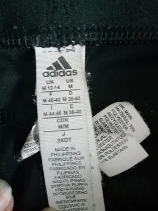 Leggings Adidas neri taglia M