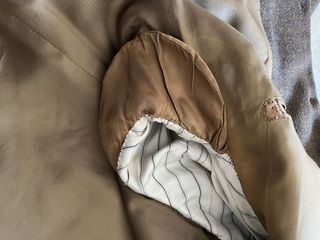 Chaqueta Sport Coderas Ante Marrón