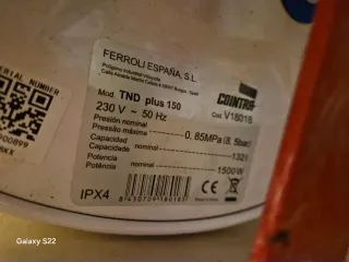Termo de agua Cointra 150L