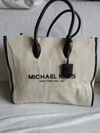Borsa Michael Kors Beige e Nera
