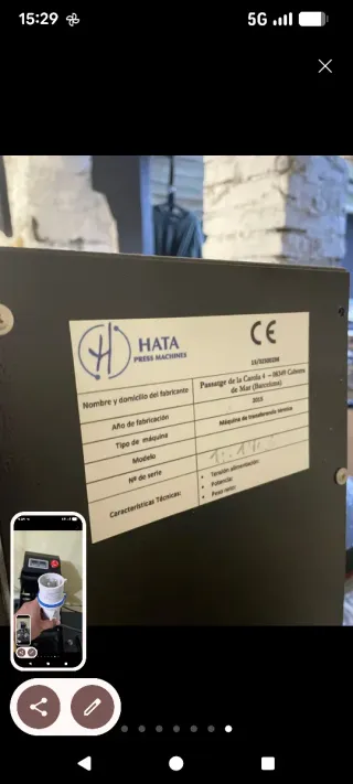 Plancha de estampación 70 cm