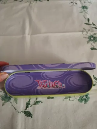 Scatola metallo vintage Witch porta oggetti Disney