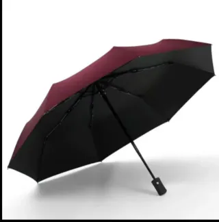 Paraguas plegable y soporte coche