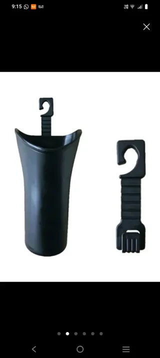 Paraguas plegable y soporte coche