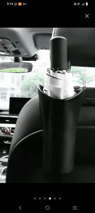 Paraguas plegable y soporte coche