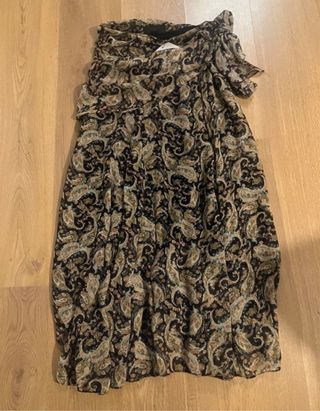 Falda larga Zara paisley