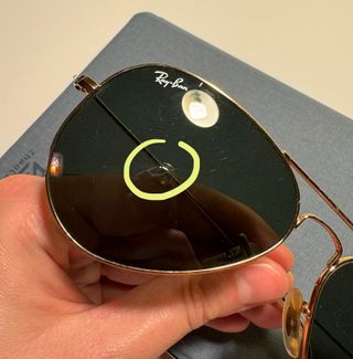 Gafas Ray-Ban Aviator Doradas y Verdes