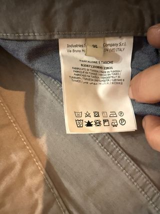 Pantalón Cerruti Gris Regular Fit Talla 36