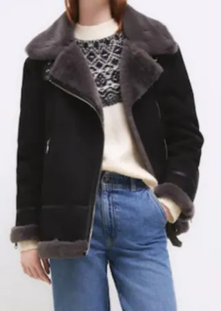 Cazadora Tintoretto Negra y Gris