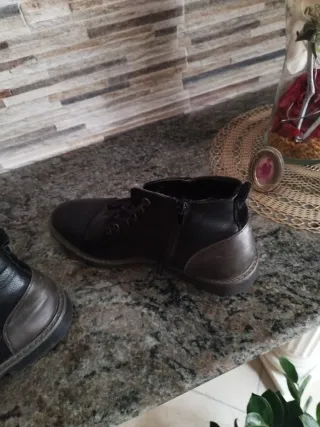 Scarponcino uomo pelle nero invernale