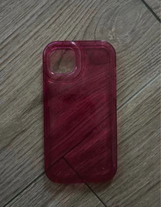 Funda iPhone 14 Plus Rosa Transparente