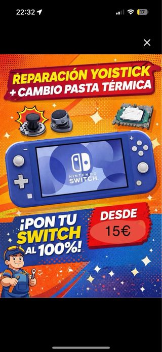 Nintendo switch reparacion