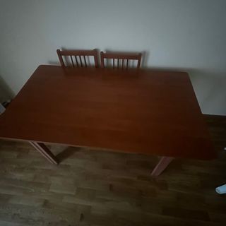 Mesa comedor y 6 sillas madera