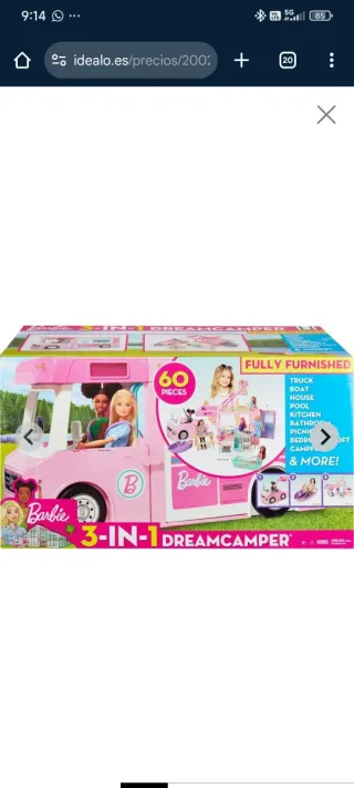 Barbie 3-in-1 Dream Camper Caravana