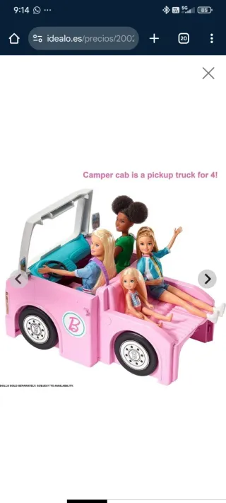 Barbie 3-in-1 Dream Camper Caravana