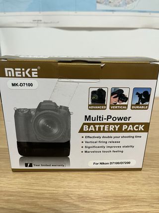 Meike MK-D7100 y D7200 impugnatura batteria Nikon