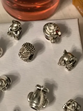 Lote Charms Pandora Plata