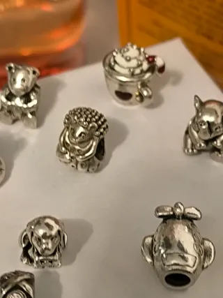 Lote Charms Pandora Plata