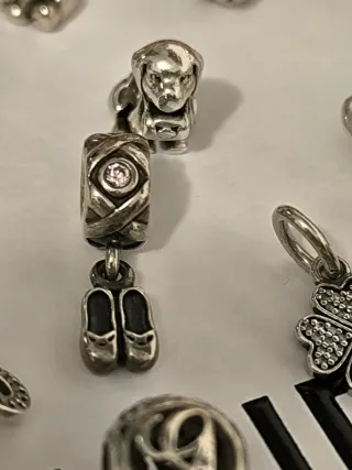 Lote Charms Pandora Plata