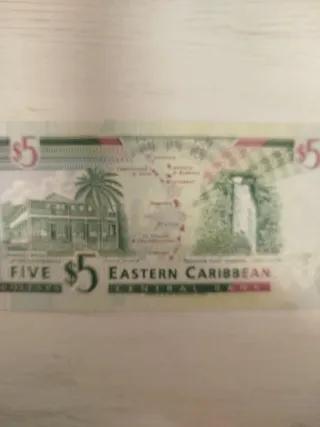 Billete  Isla De Antigua  Caribe Oriental