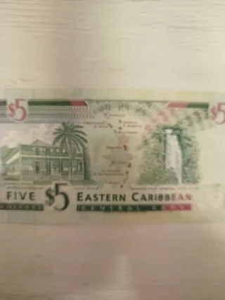 Billete  Isla De Antigua  Caribe Oriental