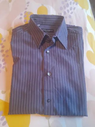 Camisa de rayas azul