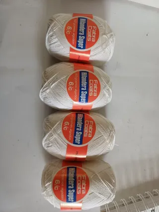 4 Ovillos Hilandera Super 6/C Algodón