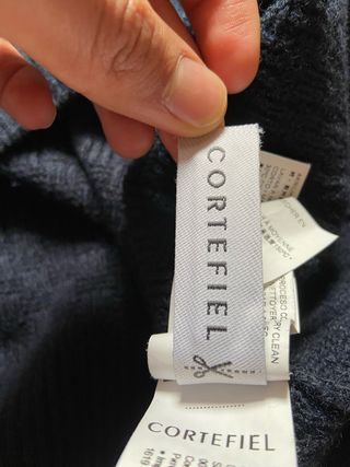 Jersey de lana azul marino talla M