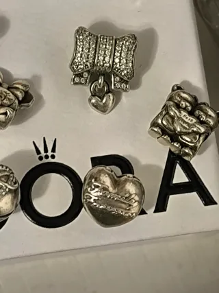 Lote Charms Pandora Plata