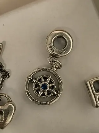 Lote Charms Pandora Plata