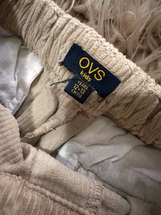 Pantaloni bambina in velluto a coste