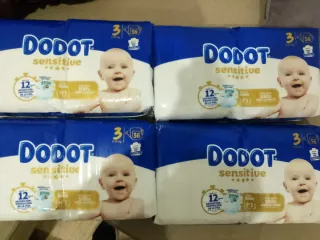 Fraldas Dodot Sensitive Tamanho 3 (4x56 unidades)