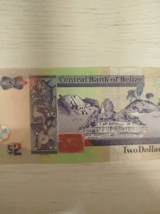 Billete s Belice Reina Isabel