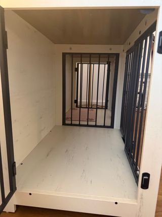 Móvel com 2 caixas para cães, 2 em 1