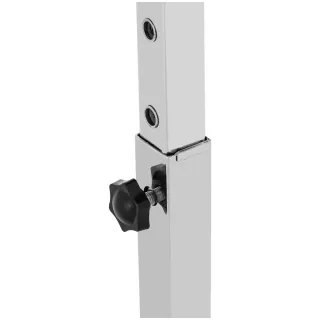 MESA EN ACERO INOX REGULABLE EN ALTURA CON RUEDAS