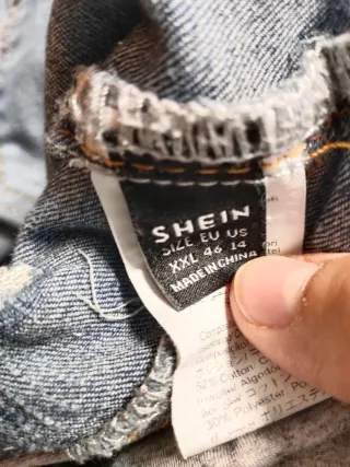 Pantalón premamá vaquero desgastado