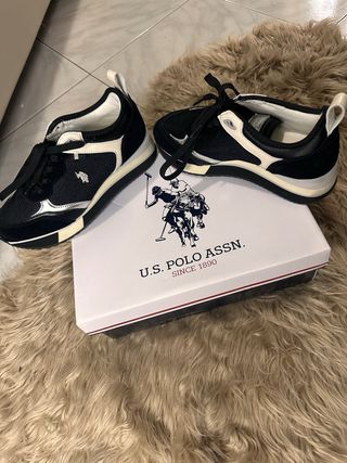 Sneakers U.S. Polo Assn. nere e bianche