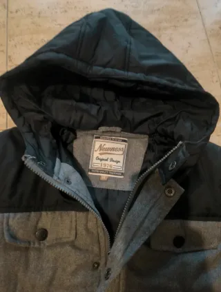 Chaqueta Niño Talla 14 Gris/Negro