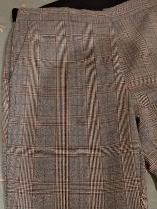 Pantalones de traje a cuadros