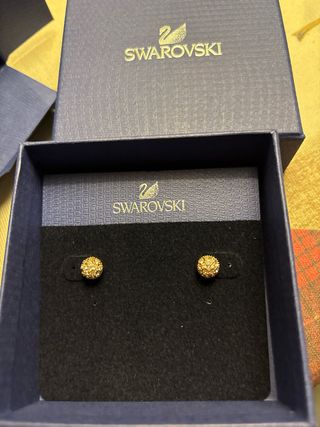 Orecchini Swarovski dorati