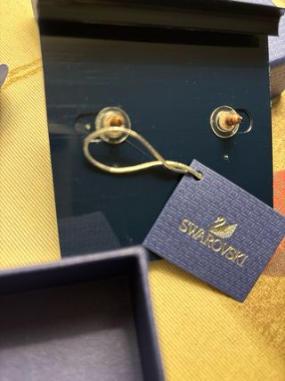 Orecchini Swarovski dorati