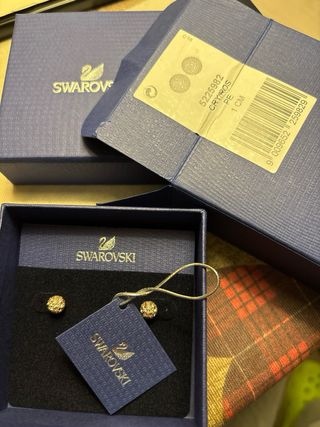 Orecchini Swarovski dorati