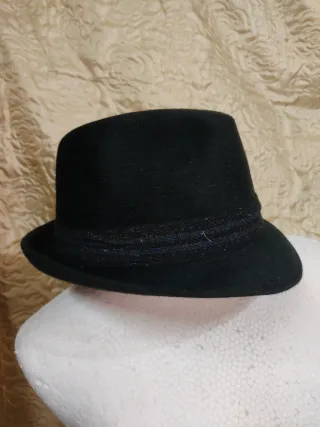 Cappello Borsalino vintage verde bottiglia