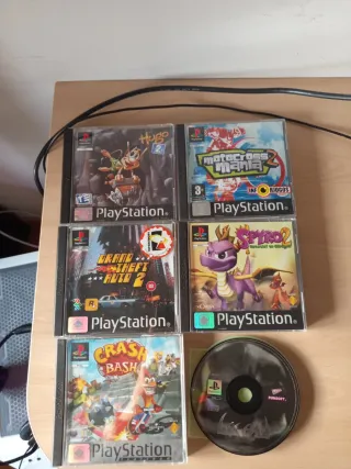 Pack 6 Juegos PS1: Hugo 2, Motocross Mania 2, GTA